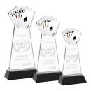 Poker Award on Hartford Base - Black