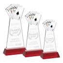 Poker Award on Hartford Base - Red