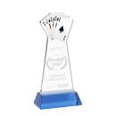 Poker Award on Hartford Base - Sky Blue