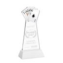 Poker Award on Hartford Base - White