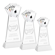 Poker Award on Hartford Base - White - Over $150