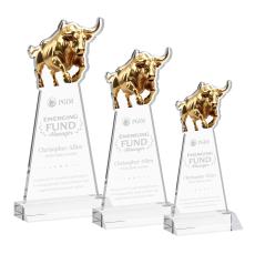 Raging Bull Award - Clear - Over $150