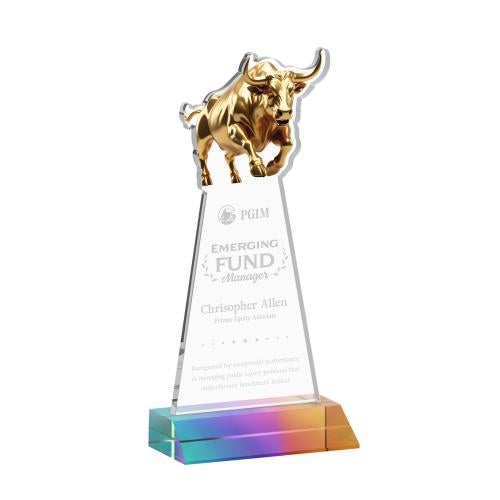 Recognition Awards - Crystal Awards - Raging Bull Award - Prismatic