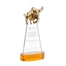 Raging Bull Award on Alberton Base - Amber