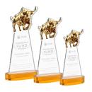 Raging Bull Award on Alberton Base - Amber