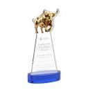 Raging Bull Award on Alberton Base - Blue