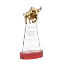 Raging Bull Award on Alberton Base - Red