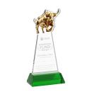 Raging Bull Award on Hartford Base - Green
