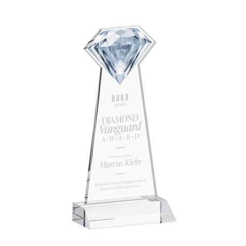 Recognition Awards - Crystal Awards - Gemstone Award - Clear