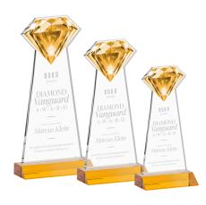 Gemstone Award - Amber - Colored Glass Awards