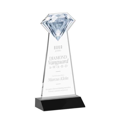 Recognition Awards - Crystal Awards - Gemstone Award - Black