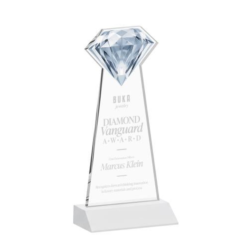 Recognition Awards - Crystal Awards - Gemstone Award - White