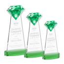 Gemstone Award on Alberton Base - Green