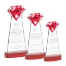Gemstone Award on Alberton Base - Red