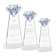 Gemstone Award on Alberton Base - White - Over $150