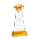 Gemstone Award on Hartford Base - Amber