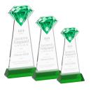 Gemstone Award on Hartford Base - Green
