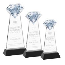 Gemstone Award on Hartford Base - Black - Diamond Awards