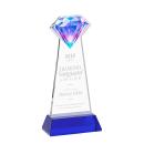 Gemstone Award on Hartford Base - Blue