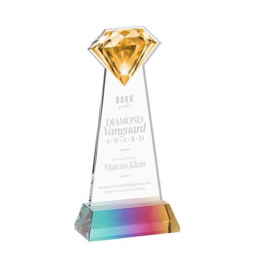 Recognition Awards - Crystal Awards - Gemstone Award on Hartford Base - Prismatic