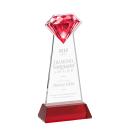 Gemstone Award on Hartford Base - Red