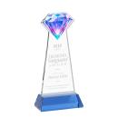 Gemstone Award on Hartford Base - Sky Blue