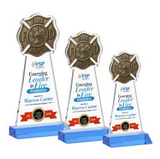 Fire Dept VividPrint Award - Sky Blue - Full Color Awards