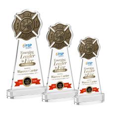 Fire Dept VividPrint Award on Alberton Base - Clear - Full Color Awards