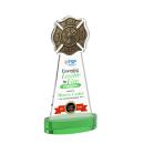 Fire Dept VividPrint&trade; Award on Alberton Base - Green