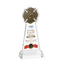 Fire Dept VividPrint&trade; Award on Hartford Base - Clear