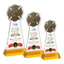 Fire Dept VividPrint&trade; Award on Hartford Base - Amber