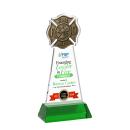 Fire Dept VividPrint&trade; Award on Hartford Base - Green