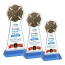 Fire Dept VividPrint&trade; Award on Hartford Base - Sky Blue