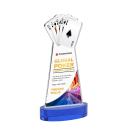 Poker VividPrint&trade; Award on Alberton Base - Blue