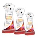 Poker VividPrint&trade; Award on Alberton Base - Red