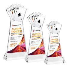 Poker VividPrint Award on Hartford Base - Clear - Full Color Awards