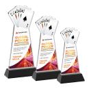 Poker VividPrint&trade; Award on Hartford Base - Black
