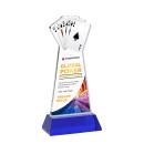 Poker VividPrint&trade; Award on Hartford Base - Blue