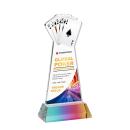 Poker VividPrint&trade; Award on Hartford Base - Prismatic