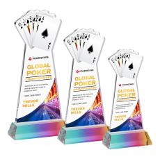 Poker VividPrint Award on Hartford Base - Prismatic - Full Color Awards