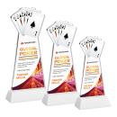 Poker VividPrint&trade; Award on Hartford Base - White