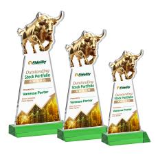 Raging Bull VividPrint Award - Green - Full Color Awards