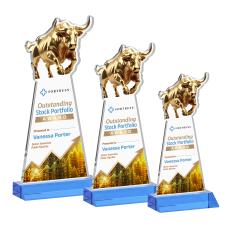 Raging Bull VividPrint Award - Sky Blue - Full Color Awards
