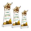 Raging Bull VividPrint&trade; Award on Alberton Base - Clear