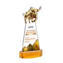 Raging Bull VividPrint&trade; Award on Alberton Base - Amber