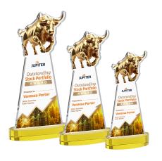 Raging Bull VividPrint Award on Alberton Base - Gold - Full Color Awards