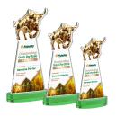 Raging Bull VividPrint&trade; Award on Alberton Base - Green