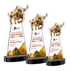 Raging Bull VividPrint Award on Alberton Base - Black - Sales Awards