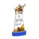 Raging Bull VividPrint&trade; Award on Alberton Base - Blue