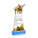 Raging Bull VividPrint&trade; Award on Alberton Base - Sky Blue